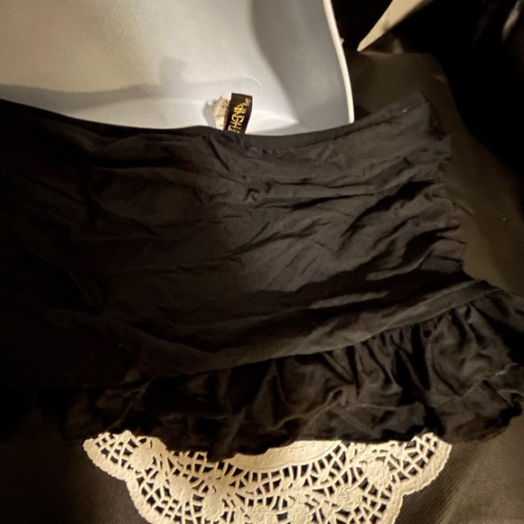 Black Ruffled  bikini skirt - Picture 5 of 6